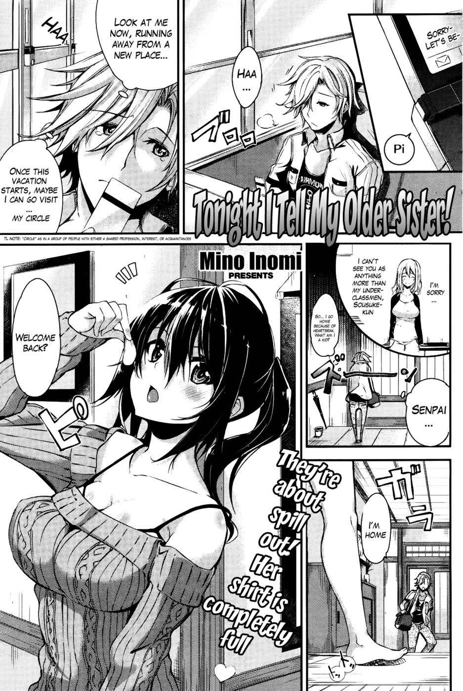 Hentai Manga Comic-Tonight I Tell My Older Sister!-Read-1